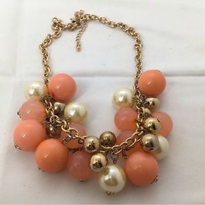 Vintage, Chunky, Pink Lucite Bubble Necklace